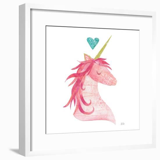 Unicorn Magic II Heart Sq-Melissa Averinos-Framed Art Print