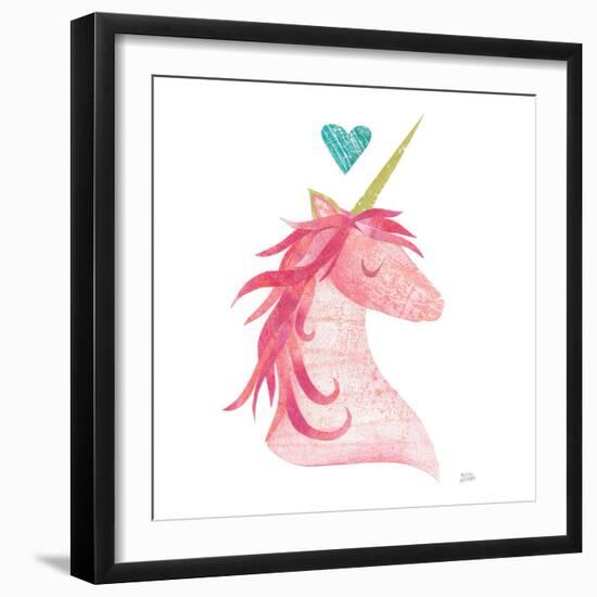 Unicorn Magic II Heart Sq-Melissa Averinos-Framed Art Print