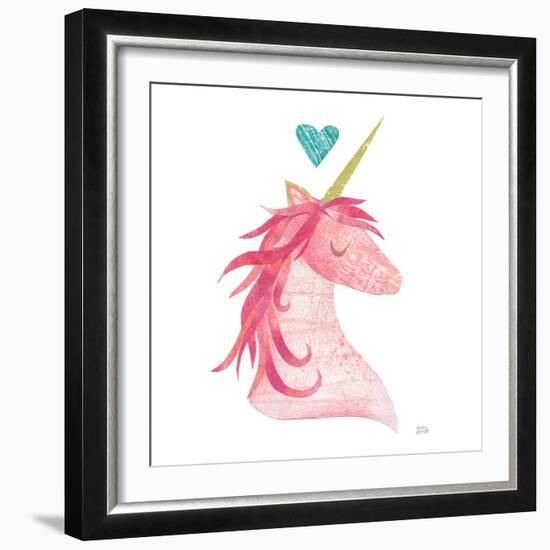 Unicorn Magic II Heart Sq-Melissa Averinos-Framed Art Print