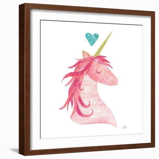 Unicorn Magic II Heart Sq-Melissa Averinos-Framed Art Print