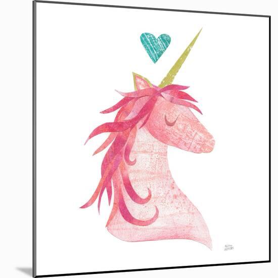 Unicorn Magic II Heart Sq-Melissa Averinos-Mounted Art Print