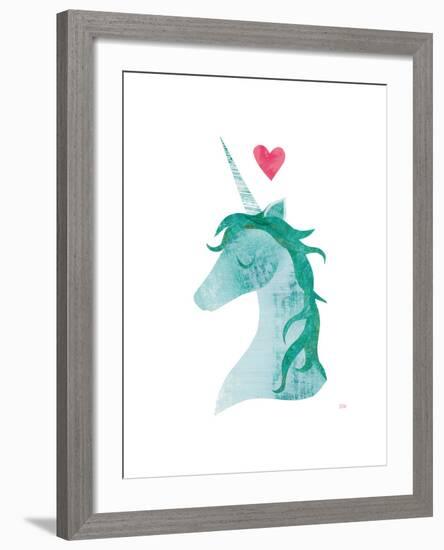 Unicorn Magic II Heart-Melissa Averinos-Framed Art Print
