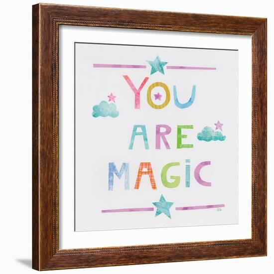 Unicorn Magic V Sq Clouds-Melissa Averinos-Framed Art Print