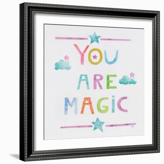 Unicorn Magic V Sq Clouds-Melissa Averinos-Framed Art Print