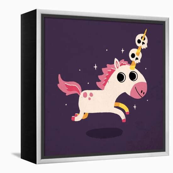 Unicorn of Death-Michael Buxton-Framed Stretched Canvas