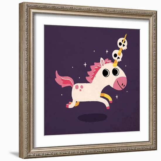 Unicorn of Death-Michael Buxton-Framed Art Print