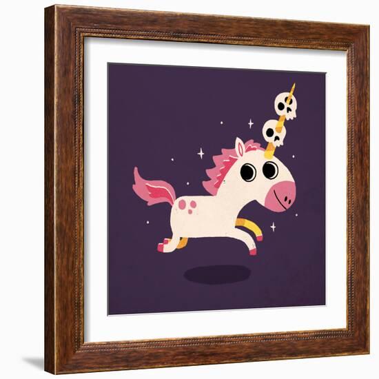 Unicorn of Death-Michael Buxton-Framed Art Print