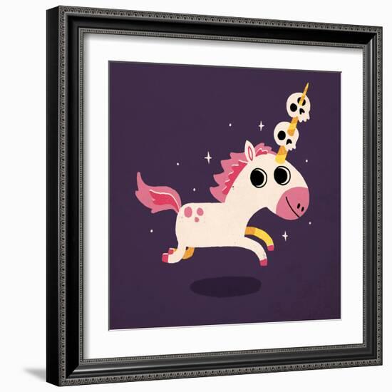 Unicorn of Death-Michael Buxton-Framed Art Print