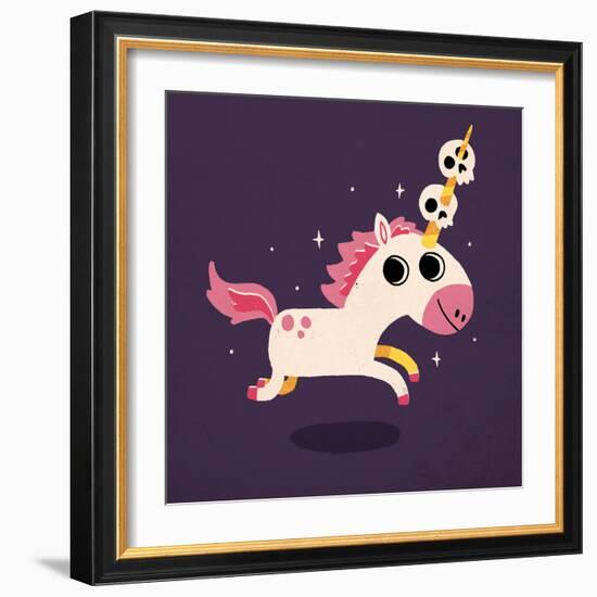 Unicorn of Death-Michael Buxton-Framed Art Print