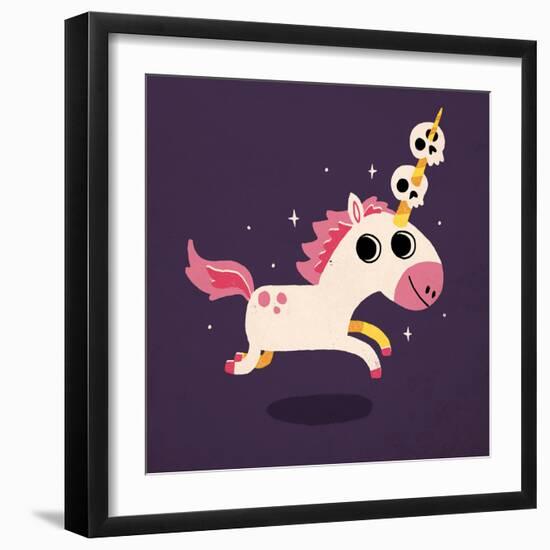 Unicorn of Death-Michael Buxton-Framed Art Print