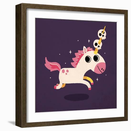 Unicorn of Death-Michael Buxton-Framed Art Print