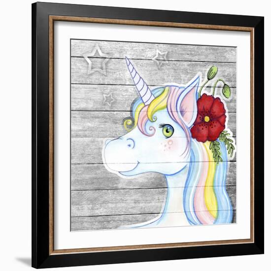 Unicorn Silver-Valarie Wade-Framed Giclee Print