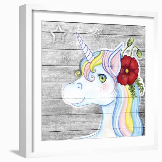 Unicorn Silver-Valarie Wade-Framed Giclee Print