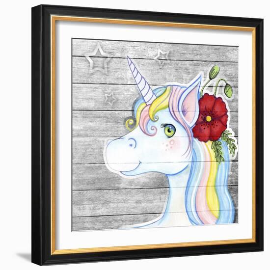 Unicorn Silver-Valarie Wade-Framed Giclee Print