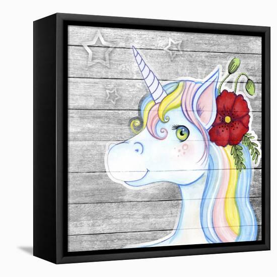 Unicorn Silver-Valarie Wade-Framed Premier Image Canvas