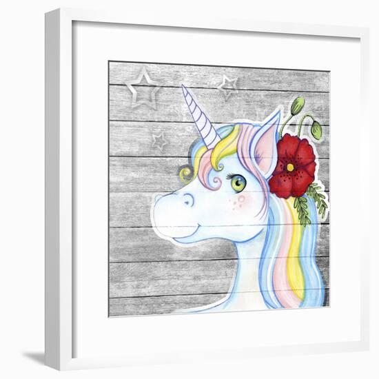 Unicorn Silver-Valarie Wade-Framed Premium Giclee Print