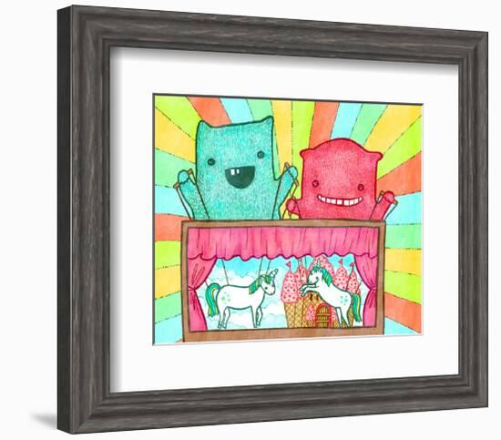 Unicorn Theater-My Zoetrope-Framed Giclee Print