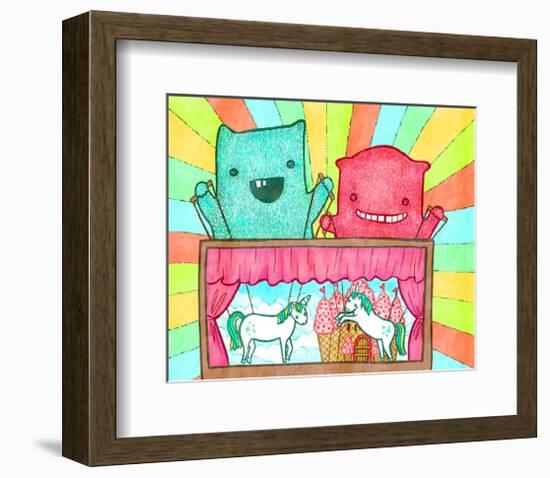 Unicorn Theater-My Zoetrope-Framed Giclee Print