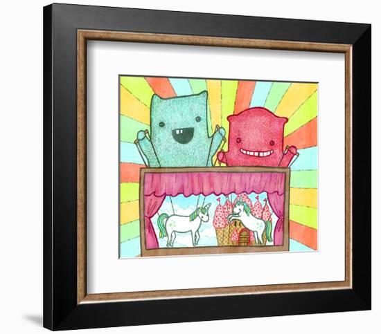 Unicorn Theater-My Zoetrope-Framed Art Print