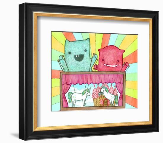 Unicorn Theater-My Zoetrope-Framed Art Print