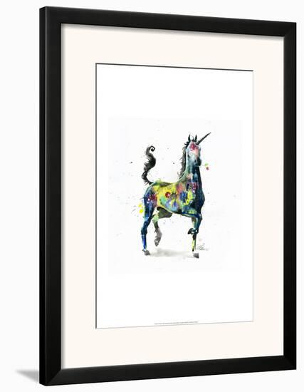 Unicorn-Lora Zombie-Framed Art Print