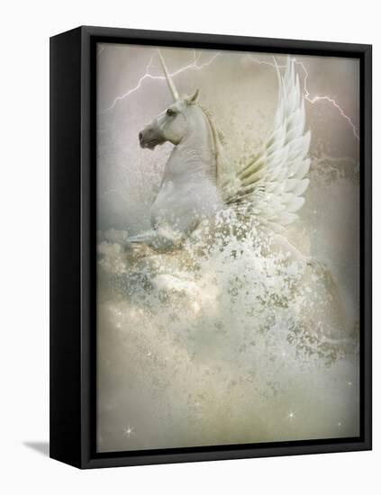 Unicorn-Lynne Davies-Framed Premier Image Canvas