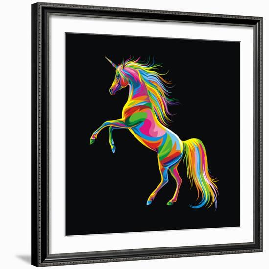 Unicorn-Bob Weer-Framed Giclee Print