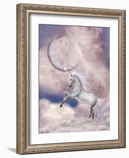 Unicorn-justdd-Framed Art Print