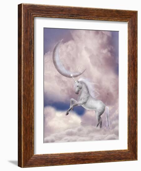 Unicorn-justdd-Framed Art Print