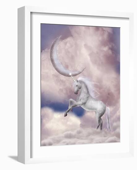 Unicorn-justdd-Framed Art Print