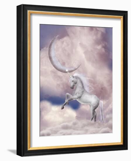 Unicorn-justdd-Framed Art Print