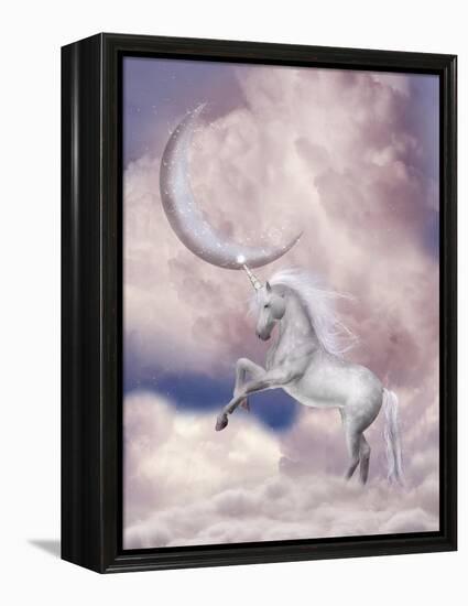 Unicorn-justdd-Framed Stretched Canvas