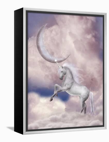 Unicorn-justdd-Framed Stretched Canvas