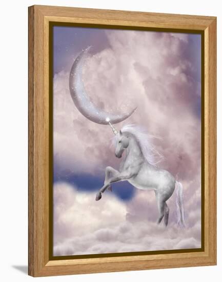 Unicorn-justdd-Framed Stretched Canvas