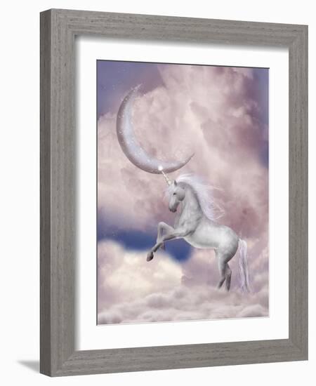 Unicorn-justdd-Framed Art Print