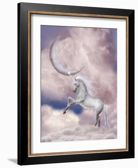 Unicorn-justdd-Framed Art Print