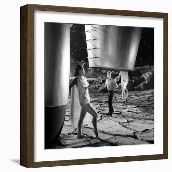 Unidentified Dancers on Set of Film 'Destination Moon', 1950-Allan Grant-Framed Photographic Print