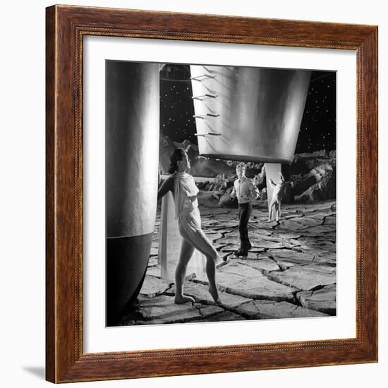 Unidentified Dancers on Set of Film 'Destination Moon', 1950-Allan Grant-Framed Photographic Print