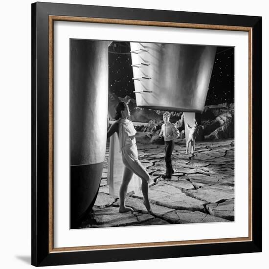 Unidentified Dancers on Set of Film 'Destination Moon', 1950-Allan Grant-Framed Photographic Print