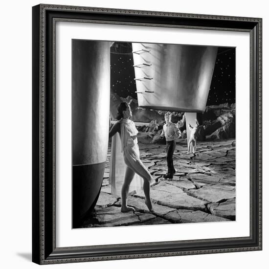 Unidentified Dancers on Set of Film 'Destination Moon', 1950-Allan Grant-Framed Photographic Print