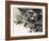 Unidentified Dog Fight Between British Biplanes and a German Triplane-Wilf Hardy-Framed Giclee Print