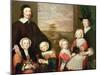 Unidentified Family Portrait, Traditionally Thought to Be That of Sir Thomas Browne, Mid 1640s-William Dobson-Mounted Giclee Print