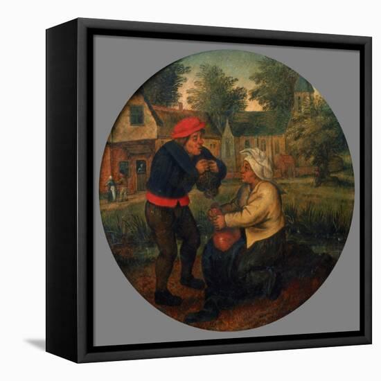 Unidentified Flemish Proverb, Late 16Th/Early 17th Century-Pieter Brueghel the Younger-Framed Premier Image Canvas