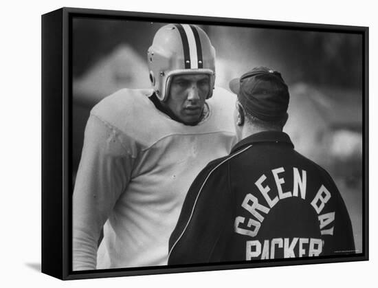 Unidentified Green Bay Packer Team Member-George Silk-Framed Premier Image Canvas