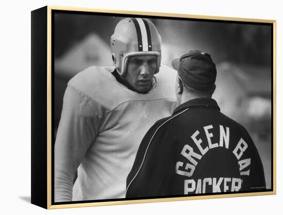 Unidentified Green Bay Packer Team Member-George Silk-Framed Premier Image Canvas