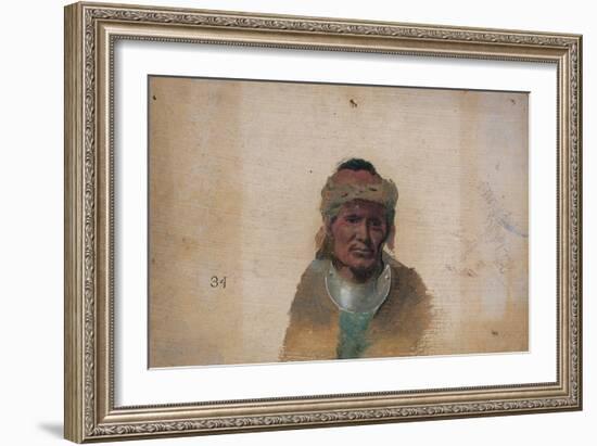 Unidentified Indian Man-John Mix Stanley-Framed Giclee Print