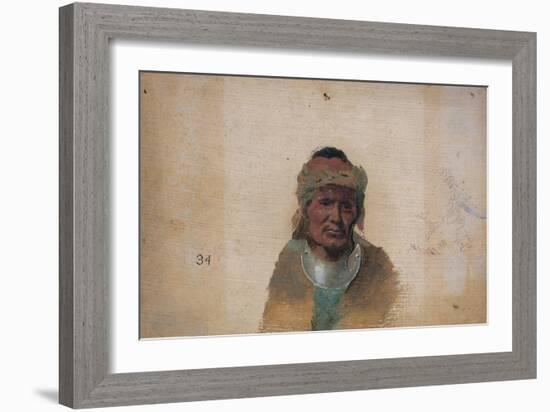 Unidentified Indian Man-John Mix Stanley-Framed Giclee Print