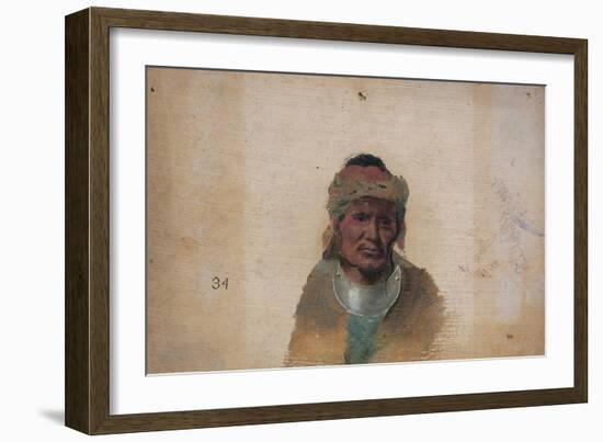 Unidentified Indian Man-John Mix Stanley-Framed Giclee Print