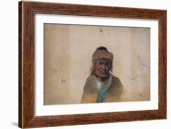 Unidentified Indian Man-John Mix Stanley-Framed Giclee Print