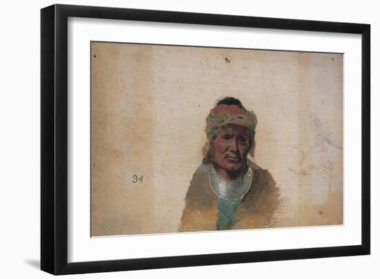 Unidentified Indian Man-John Mix Stanley-Framed Giclee Print